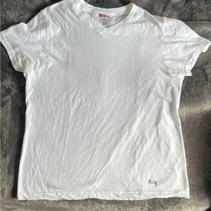 White V Neck Levi Shirt